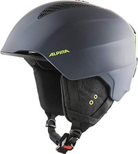 (TG. 57-61 cm) ALPINA A9226 Casco da Sci, Charcoal-Neon Matt, 57-61 cm - NUOVO
