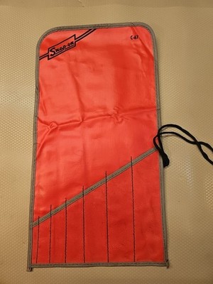 SNAP ON C-67 RED WRENCH  BAG POUCH ROLL 7 POCKETS *VINTAGE & MINT*
