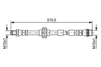 Bremsschlauch Bosch 1 987 481 733 FüR Mercedes Citan Tourer W415 Mixto Double