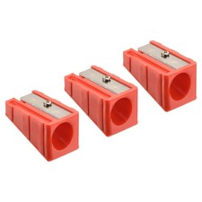 3Pcs Cue Tip Trimmer Pool Cue Shaper Billiards Pool Cue Tip Repair Tool Red