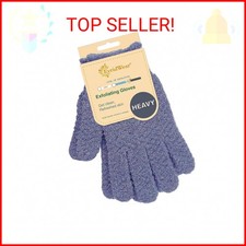 Evridwear Exfoliating Dual Texture Bath Gloves for Shower, Spa, Massage and Body