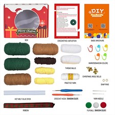 Christmas Trees House Crochet Kits DIY Knitting Handmade Materials For Beginners
