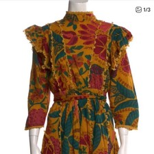 Farm Rio long sleeve ruffle dress, OG $215