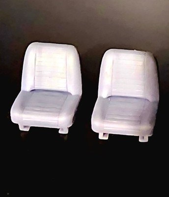 1/25 Scale Resin 60's Muscle Car Bucket Seats