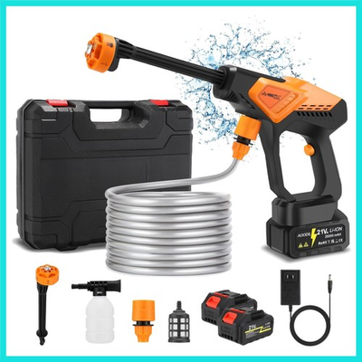 #ad Cordless Pressure Washer Battery Powered 6 in 1 Nozzle Portable Power Washer... $97.16