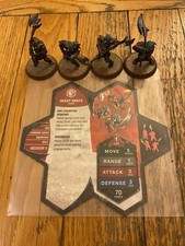 Heroscape Heavy Gruts Dawn of Darkness Wave 6 Includes Card 4 Figures