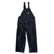 Carhartt FR Bibs Mens 36x32 Duck Overalls Double Knee Fire Resistant FRR 44 DNY