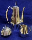 Mid Century Modern Reed And Barton Sterling Silver  3 Piece Coffee Set. 1958