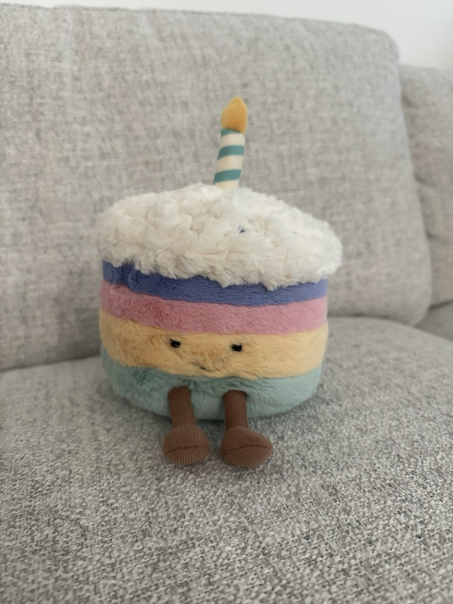 Authentic Jellycat Rainbow Birthday Cake Medium NWT ðºðž SOLD OUT Authentic Jellycat Rainbow Birthday Cake Medium NWT ðºðž SOLD OUT