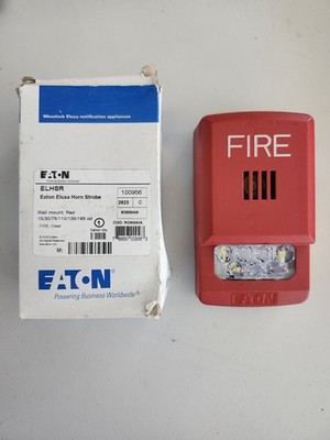ELHSR Eaton Eluxa Horn Strobe - Wall Mount - Red