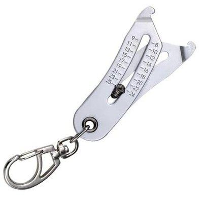 Portable Precise Thread Size Checker Keychain, Nut and Bolt Thread Checker