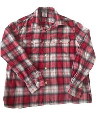 Gap Kids Long Sleeve Button Down Flannel Red/Black Size XL 12