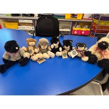 Boyds Bears Cat Lot of 7 Archive Series J.B. Bean MWT Jointed Siamese Tuxedo VTG