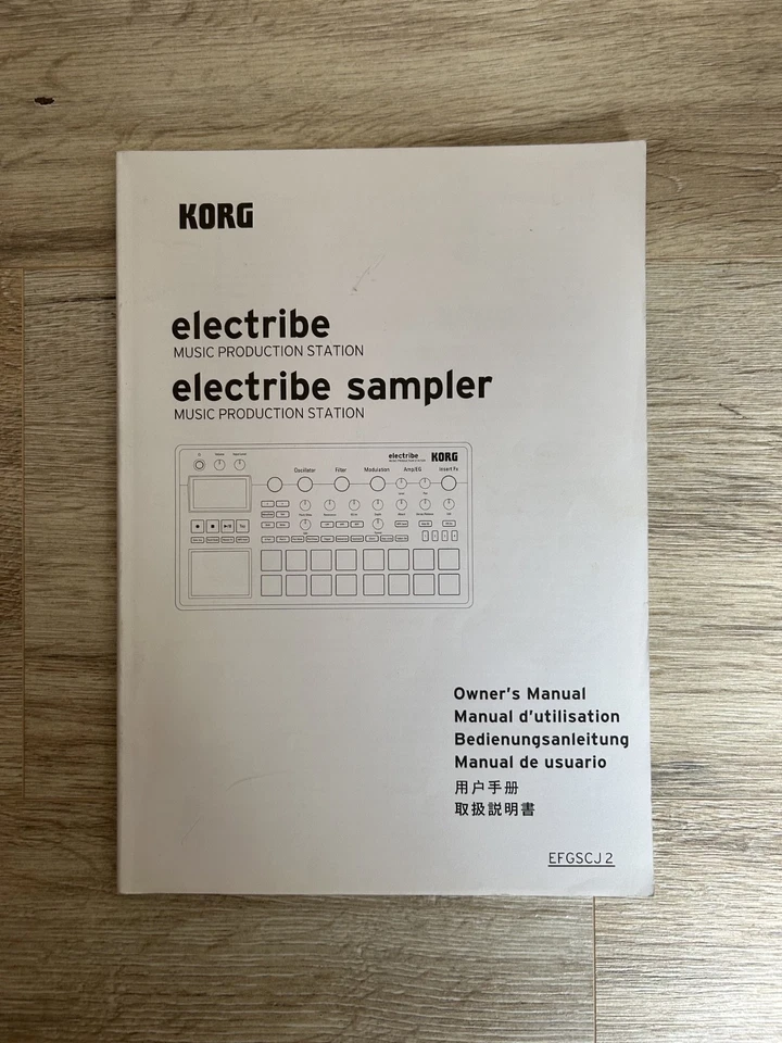 Korg Electribe Sampler Music Production Station Bedienungsanleitung Manual