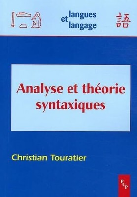 Analyse et théorie syntaxiques Buch PU PROVENCE