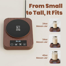 -Sourdough Starter Warmer with Digital Thermostat 70 100 F 1 F Precision 12H Mat