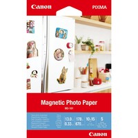 Canon MG-101 / 3634C002 / Magnetic Fotopapier Weiß (10,2 X 15,2Cm, 4''X 6'', 5 B
