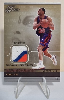 2003-04 Flair A Cut Above Final Cut Missing Serial Number #AH Allan Houston