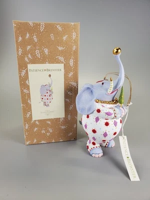 PB BY MACKENZIE CHILDS Patience Brewster Jambo Eleanor the Elephant 7" Christmas Ornament in Box