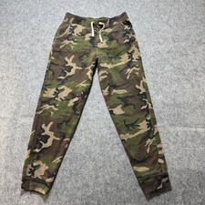 Polo Ralph Lauren Pants Youth Large 14-16 Camo Joggers Fleece Drawstring