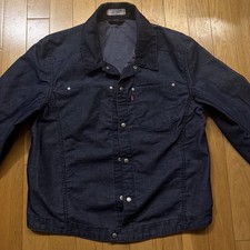 Levi's Engineered Denim Jacket Size XL  ( rare ) blue corduroy denim 70100 1966 