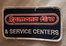 Ramona Tire Service Center Uniform Patch Embroidered Wheels Technician Badge Art