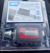 Gpi 01a Electronic Digital in line fuel Meter 113255-20 ☆ 1" inlet & 1" Outlet