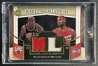 MICHAEL JORDAN LEBRON JAMES 2007-08 UPPER DECK PREMIER RARE DUAL PATCH GOLD 7/15