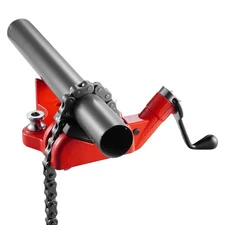 28" 1/4"-6" Heavy-Duty Chain Vise with Cast Iron Base & Rugged Design