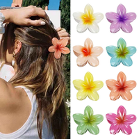 Kunststoff Blumen Haarklammer Set FüR Damen & MäDchen, 8 StüCk, Bunt