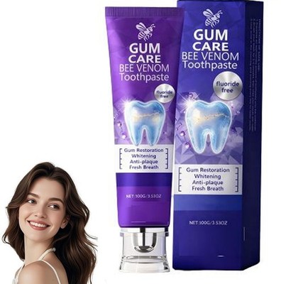 Bee Venom Toothpaste for Gum Care & Enamel Strength - Breath Freshening Formula
