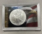 2010 1oz American Silver Eagle Coin Round $1 with H.E. HARRIS & CO. Case