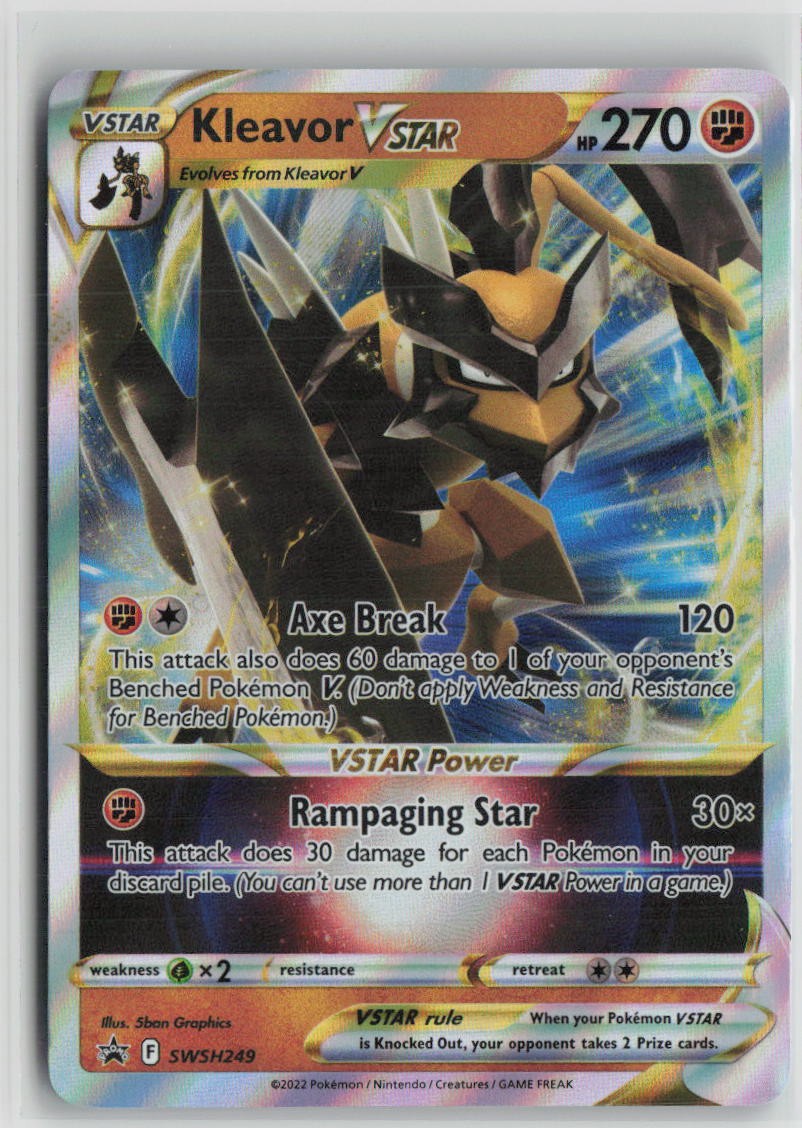 Kleavor VSTAR SWSH249 Holo Promo Sword & Shield Promo Pokemon Holo Near Mint