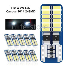 30x T10 3014 24smd 194 168 Led Light Bulb Xenon White 12v Canbus Error Free Lamp 30x T10 3014 24smd 194 168 Led Light Bulb Xenon White 12v Canbus Error Free Lamp