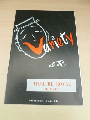 Tommy Steele Mike & Bernie Winters Hanley Variety Theatre Program 1957