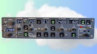 Flight Simulator Autopilot (MCP) with BARO MINS EFIS Map - FS2020 