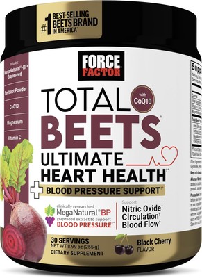 Force Factor Total Beets Ultimate Heart Health Blood Pressure Support with CoQ10