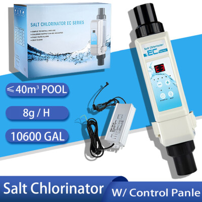 Salt Chlorine Generator for Swimming Pool Complete System Fit For Intex 26k Gal