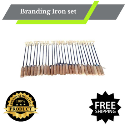 Professional Branding Iron Letter Set A-Z Alphabet Wood Leather Tool