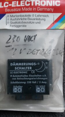 MODUL LC-Electr DÄMMERUNGSSCHALTER Betrieb m 12V max. 5A schalten Sie 0 bis 250V