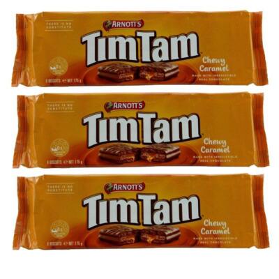 Tim Tam Chewy Caramel Biscuits Schokokeks Triple Pack