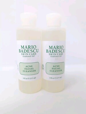2 MARIO BADESCU Acne Facial Cleanser Combination Oily Skin Face Wash Aloe New