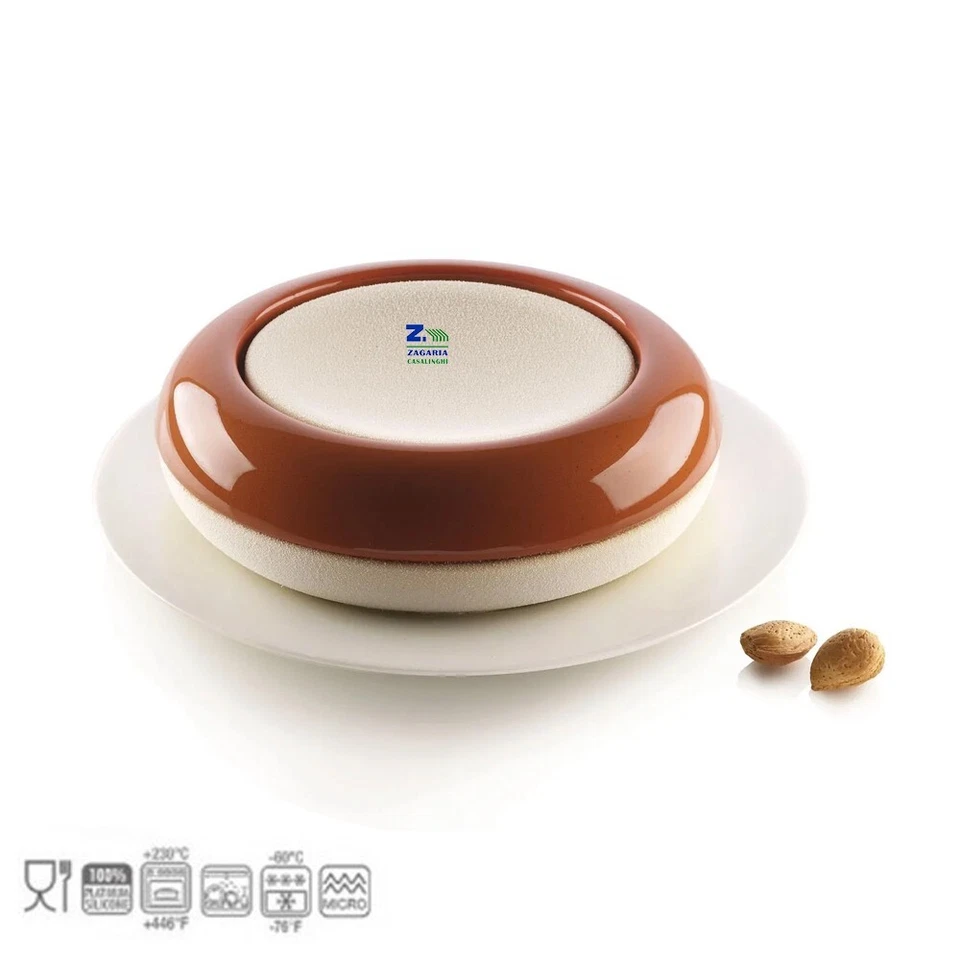 SILIKOMART STAMPO IN SILICONE KIT  IO E TE 3D PER TORTE GELATO SEMIFREDDO - Immagine 2 di 2