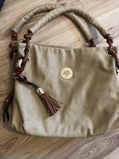 Tan Brown Gold Tassle Bag  Handbag