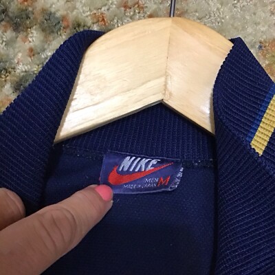 Vtg Nike Jacket International Zip Up Navy Blue Made In Japan Men's