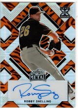 Robby Snelling San Diego Padres 2022 Leaf Metal Autograph Tiger 4/4