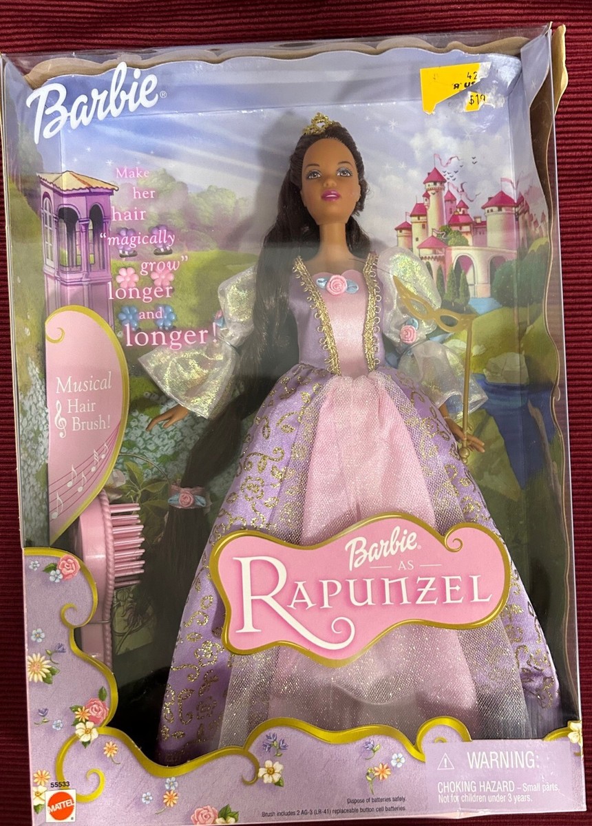 Barbie - 絶版・Barbie Rapunzel ☆プリンセスベッド・おまけ付き Barbie as Rapunzel and Ken as Prince Stefan Doll Set - New in
