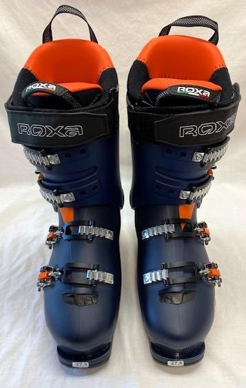 SALOMON Scarponi da sci da neve Roxa uomo RFit 120 blu scuro arancione taglia 9 5 Mondo 27 5 NUOVI