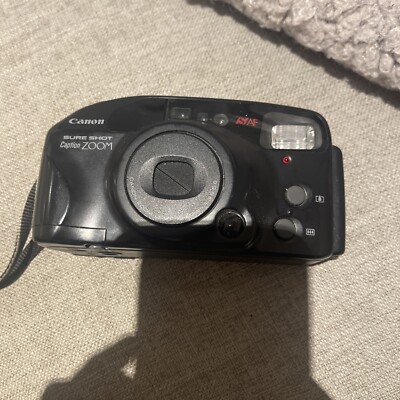Canon Sure Shot Zoom S Caption analoge Kompaktkamera 35 mm schwarz
