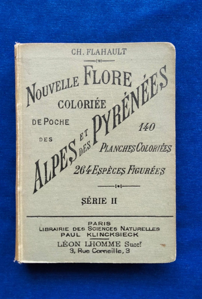 Beautiful antique book Nouvelle Flore Alpes et des Pyrenees illustrated